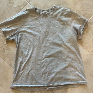 Lululemon Grey all yours tee cotton size 6